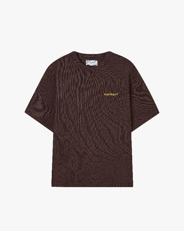 Women's Blouse with High CollarORIGINS TEE BROWN