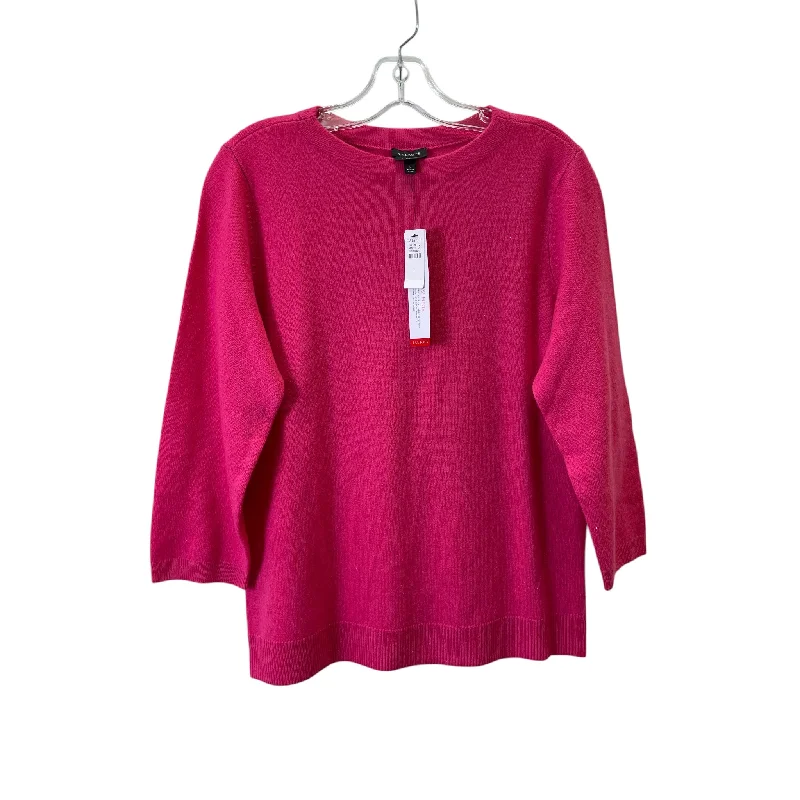 Women's Tight Fit SweatersSweater Cashmere By Talbots In Pink, Size:L