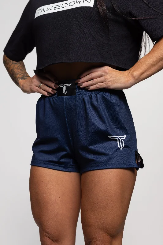 Essential Women's Fight Shorts (3" Inseam) - Navy