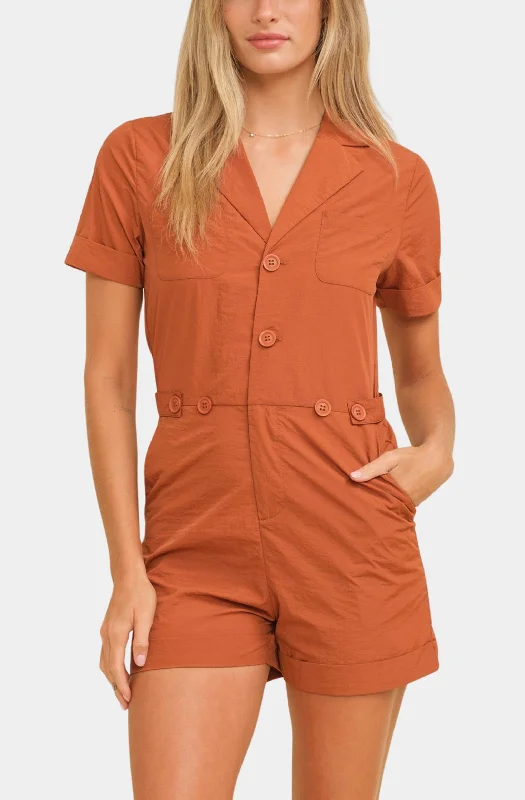 Women's Jumpsuits with Square CollarNaomi Romper