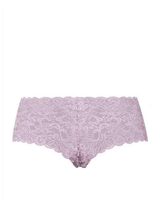 floral print hipster panties with a stretchable waistbandMoments Lace Shorty