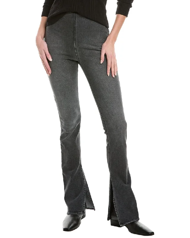 Women's Jodhpurs with Shirt CollarEB DENIM Split Hem Jegging