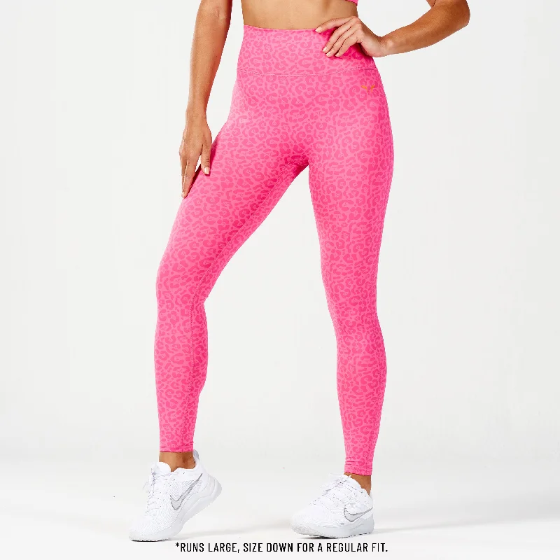 Core Agile ACT Leggings 27" - Hot Pink Print