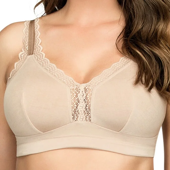 lace front closure braPARFAIT DALIS WIRE-FREE BRALETTE BARE