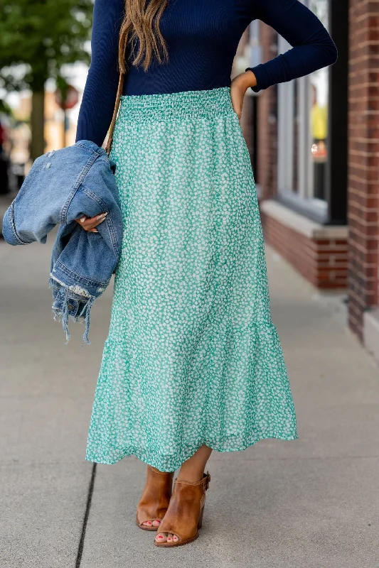 Women's Distressed SkirtsDainty Daisies Maxi Skirt