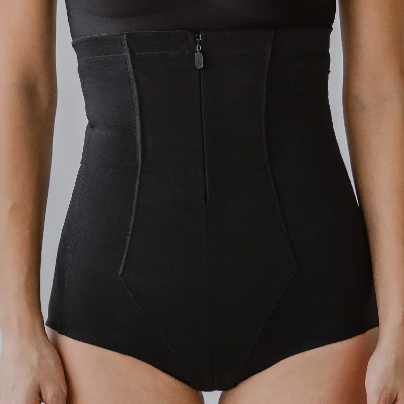 open-bust waist trainer for tops and dressesMax Sculptor! 2-in-1 High Compression Shapewear Cheekie in Black