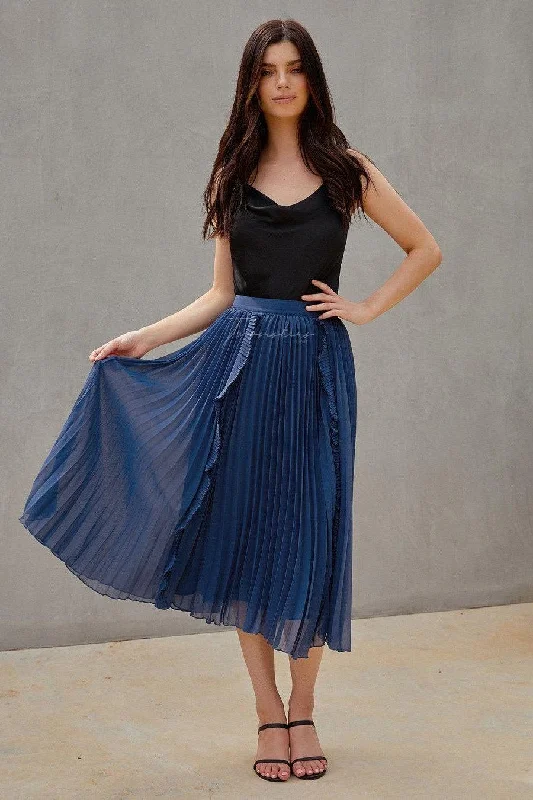 Women's Casual Chic SkirtsMaia Skirt - Steel Blue