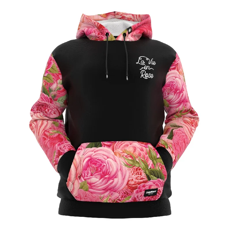 Women's Hooded Sweatshirts with Knit LiningLa Vie En Rose Hoodie