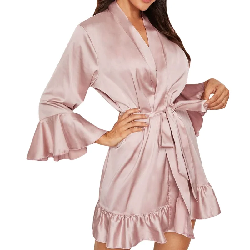 women's pajamas for a night of deep sleepSatin Lace Kimono