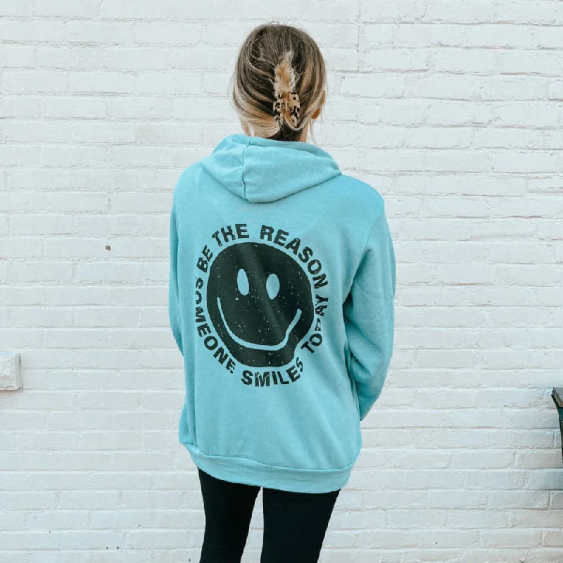 Women's Hooded Sweatshirts with DrawstringsBe the Reason - Blue Lagoon Hoodie