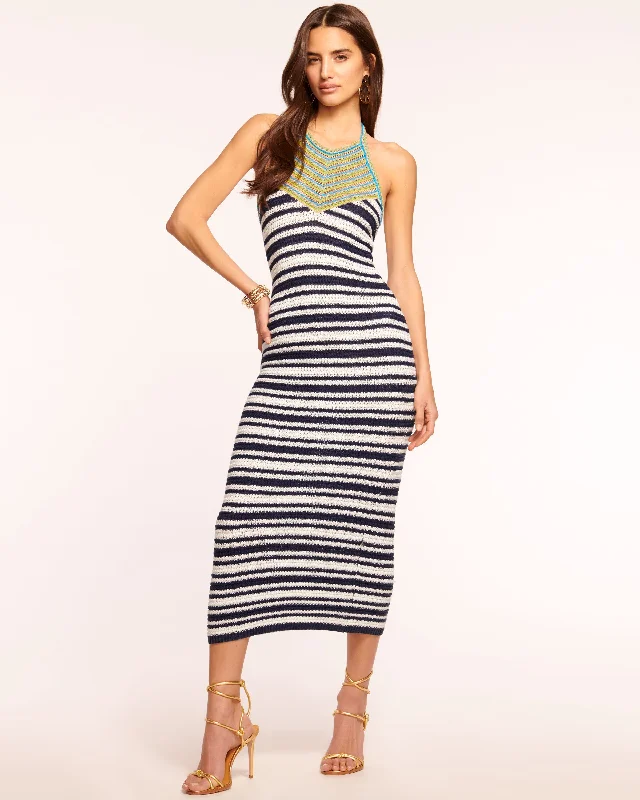 Women's Gathered DressesAnnabella Knit Halter Midi Dress