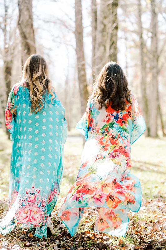 women's pajamas for those who love to indulgeBlakeline Kimono: Colorful Queen