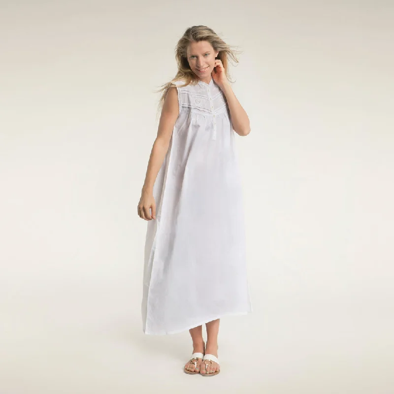 women's pajamas for winter warmthRoberta 100% Woven Cotton Gown