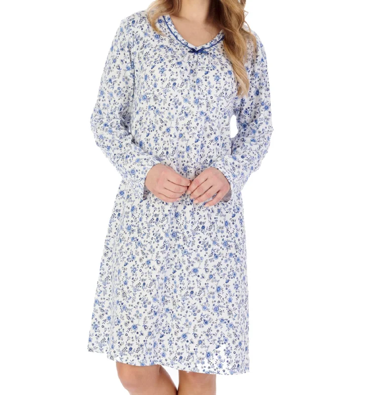 women's pajamas for a cozy night inDitsy Floral Cotton Jersey Nightdress