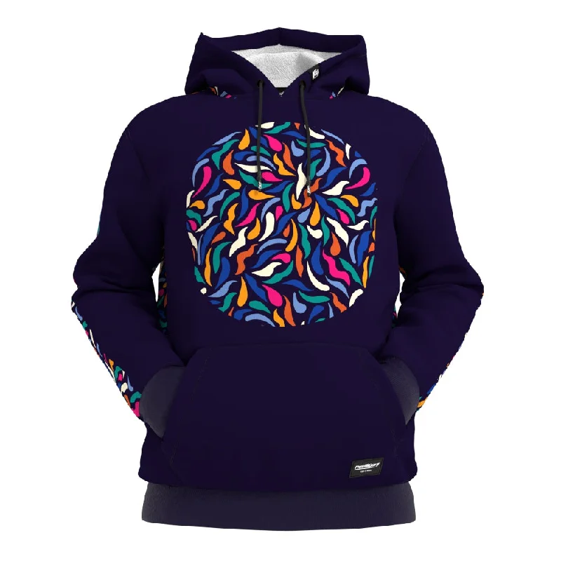 Women's Hooded Sweatshirts with Lightweight FabricColor Blobs Hoodie