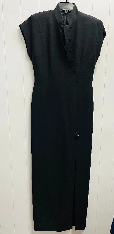 Women's Peter Pan Collar DressesDress Party Long By Linda Allard In Black, Size: 8