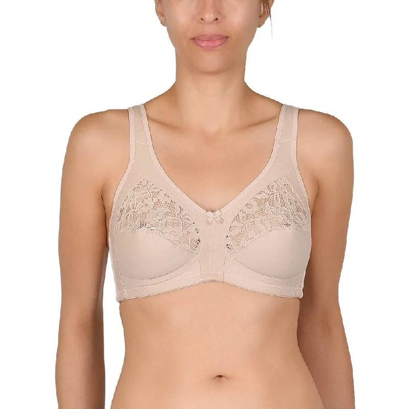 plus-size underwire bra with padded cupsNaturana cotton soft cup bra