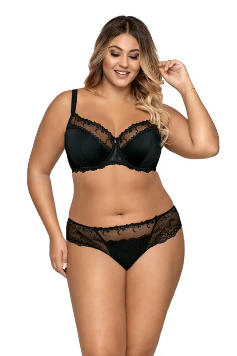 full-coverage bra for large bustsBlack Ellie Brief