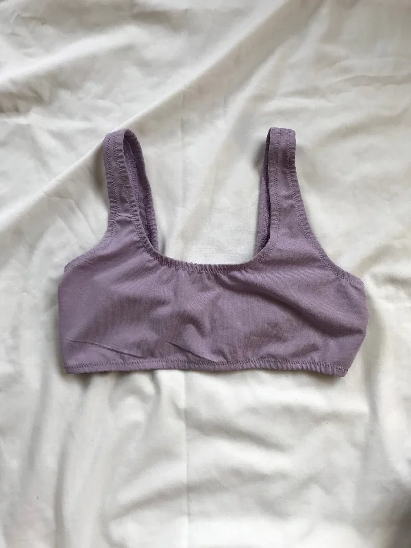 plus-size mastectomy bra with pockets for prosthesisEvelyn Bralette - Lilac