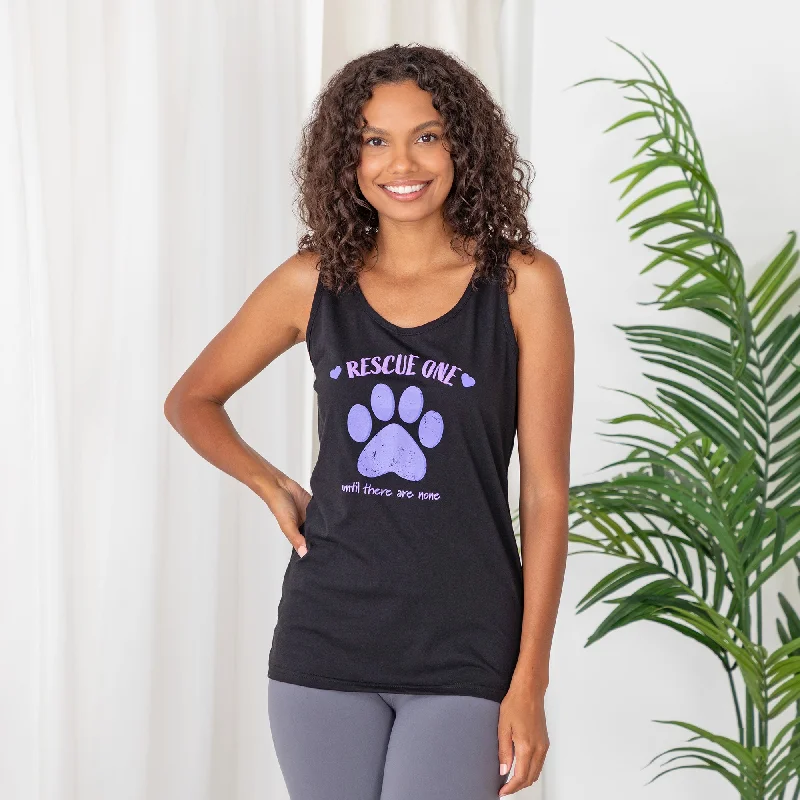 Women's Solid BlouseRescue One Until There Are None Tank Top