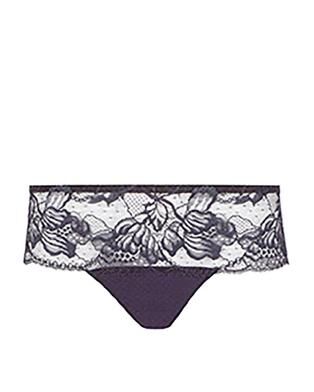 lightweight mesh panties with a floral lace overlay for a feminine lookPromesse Shorty