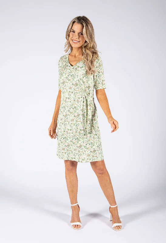 Women's Modern ShortsTie Side Bloom Dress