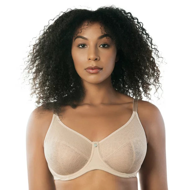 lace overlay convertible braPARFAIT ENORA MINIMIZER BRA EUROPEAN NUDE