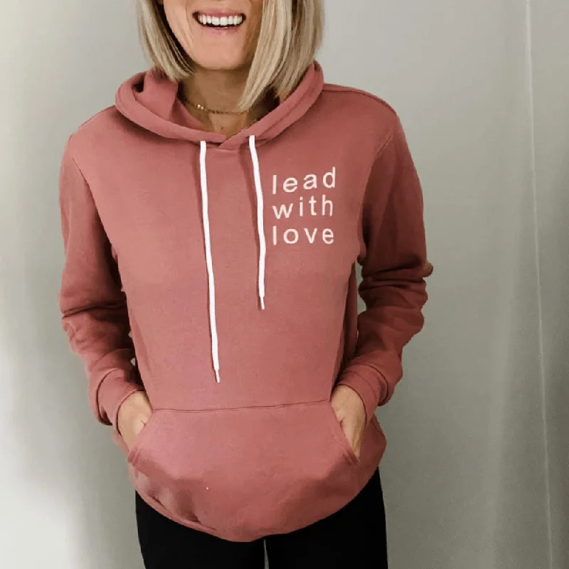 Women's Hooded Sweatshirts with Heavyweight FabricLead With Love Hoodie