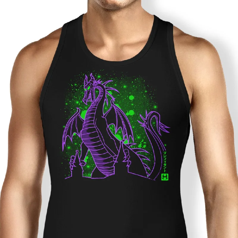 Women's Blouse with Boat CollarThe Dark Dragon - Tank Top