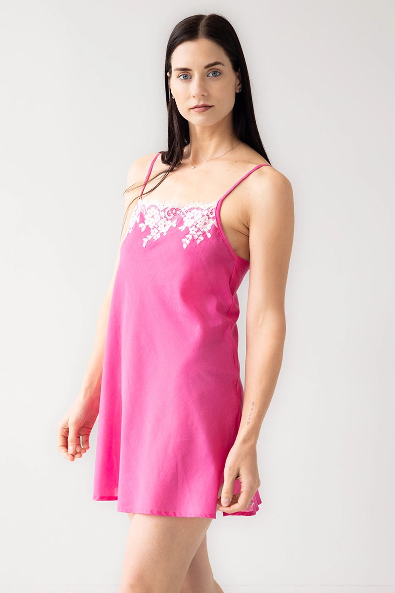 women's pajamas with adjustable strapsCecile Cotton Chemise