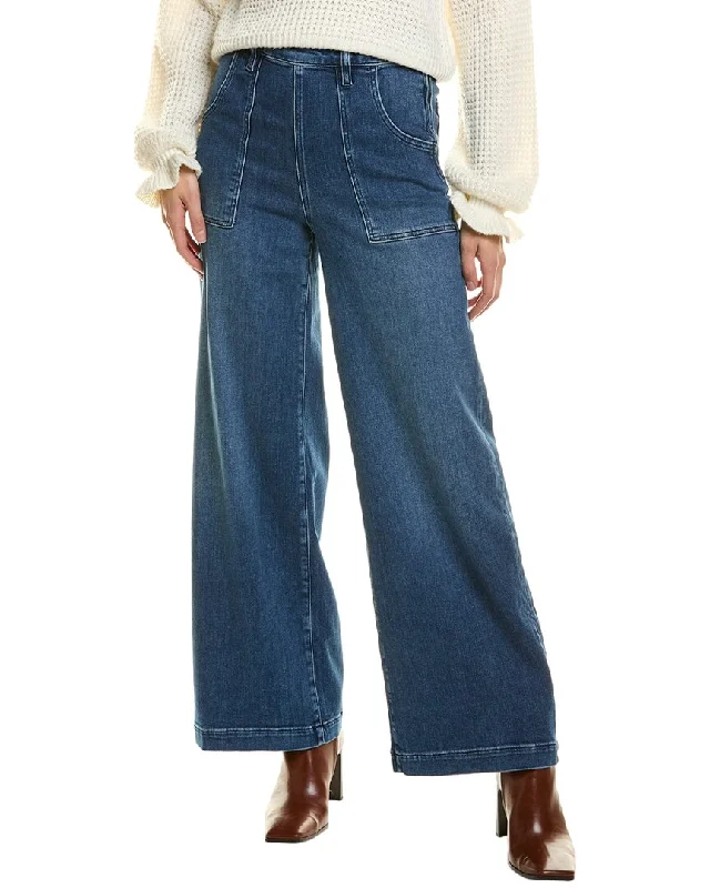 Women's Jodhpurs with Asymmetrical HemFRAME Denim Francoise Crossings Clean Wide Leg Jean