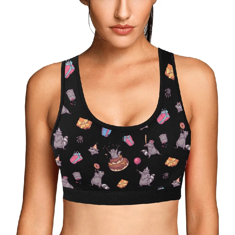 plus-size underwire bra with padded cupsBirthday Raccoons Women's Bralette