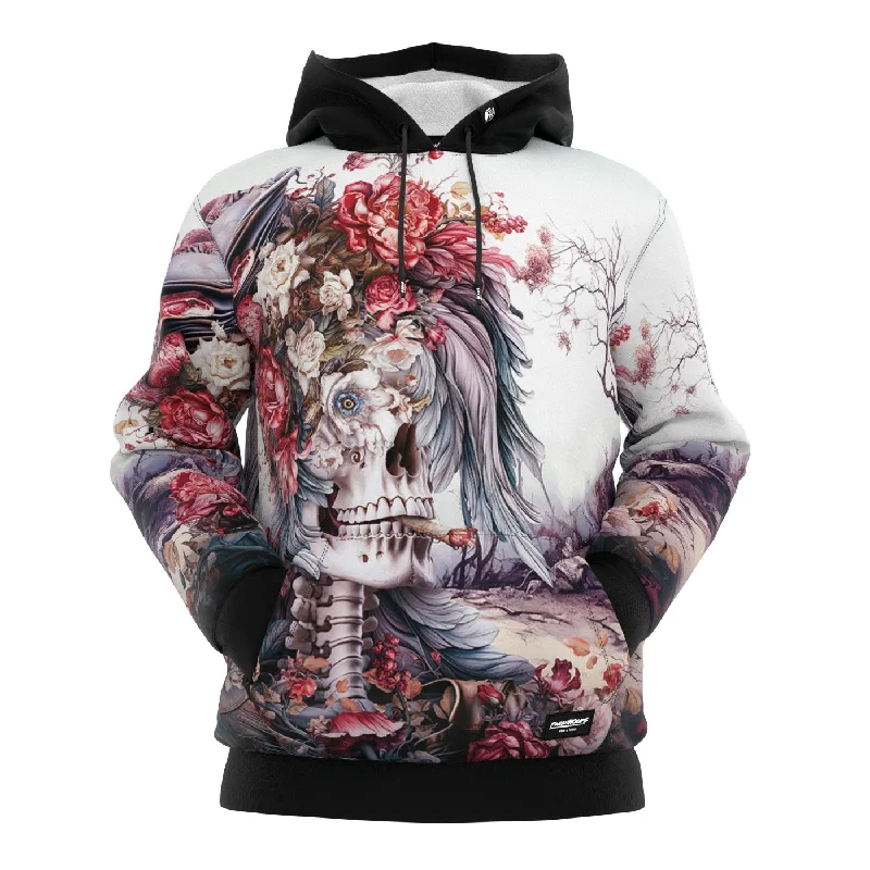 Women's Hooded Sweatshirts with Flap PocketsA Surreal Farewell Hoodie