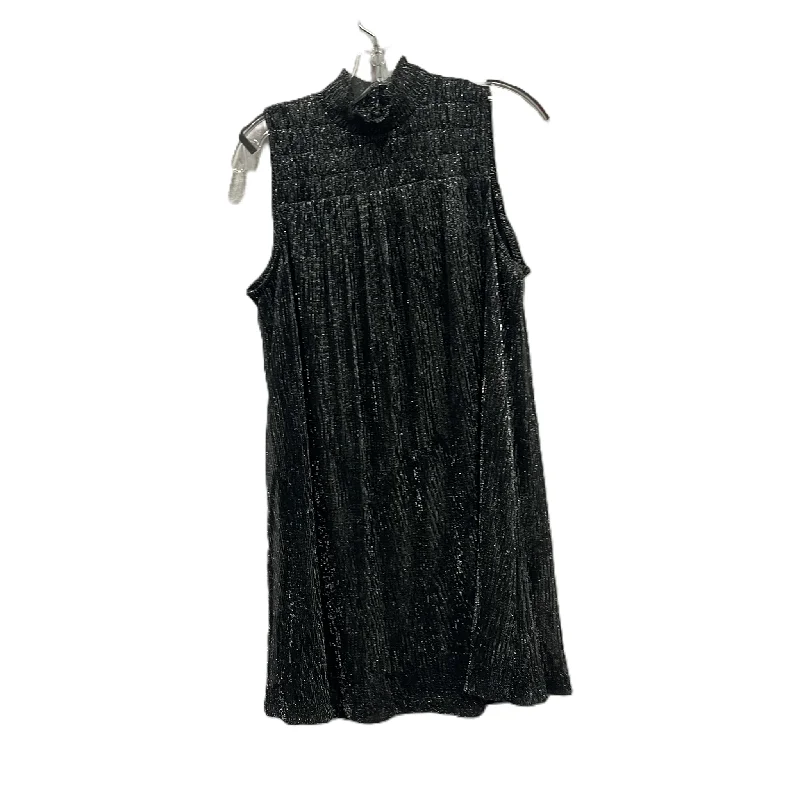 Women's Notched Collar DressesDress Party Short By Nine West In Black & Silver, Size: S