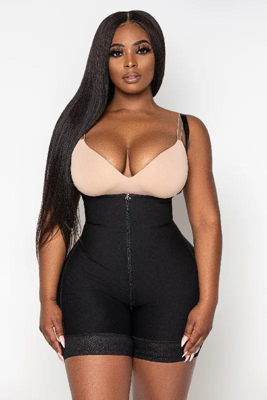 plus-size waist trainer with flexible boning for comfortNaked08 Faja