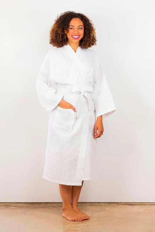 women's pajamas for those who seek cozy, all-night comfortWaffle Robe - Long Length