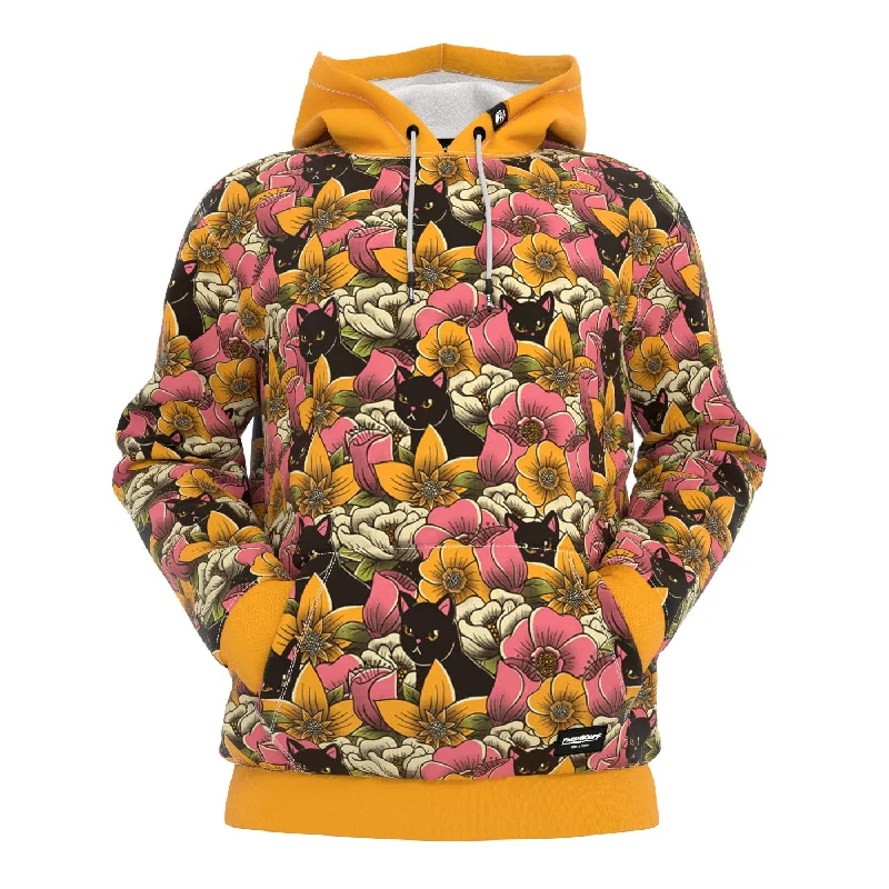 Women's Hooded Sweatshirts with Jacquard LiningCat's In A Field Hoodie