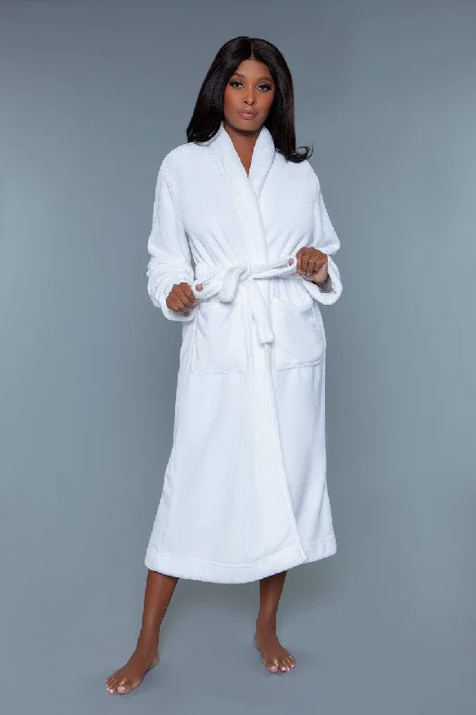 women's pajamas for those who love comfortGeovan Comfy Plush Robe White