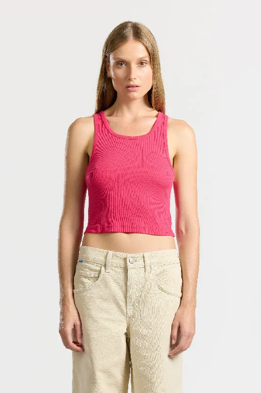 Women's Blouse with Narrow CollarVerona Crop Tank (Sale)