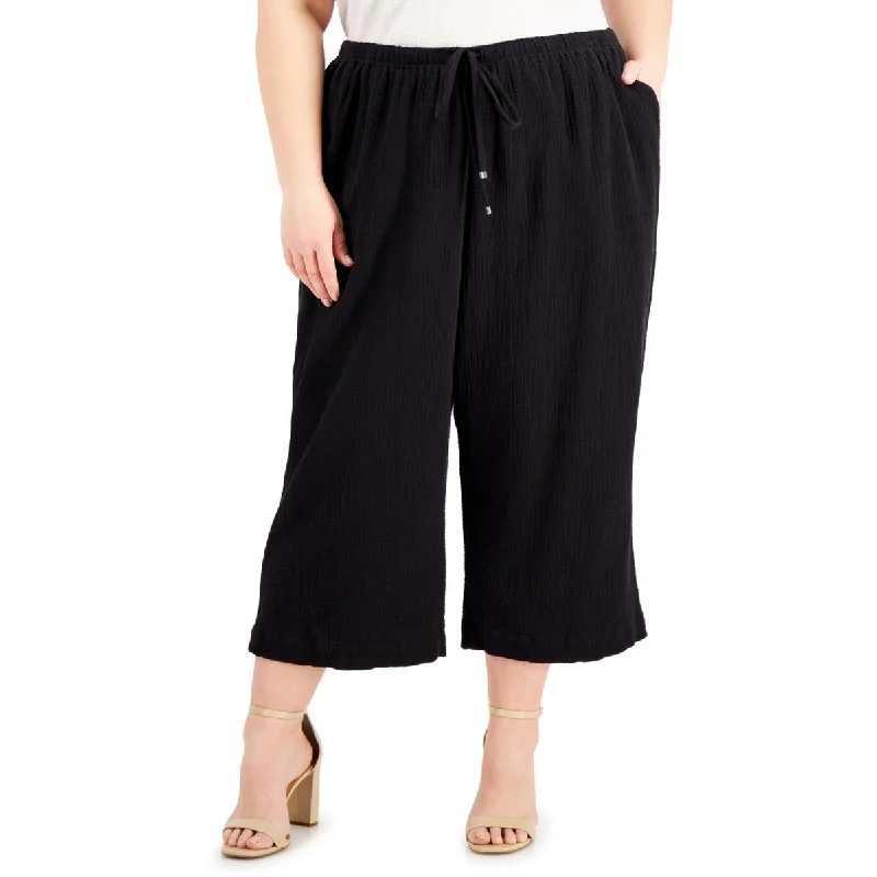 Women's Jodhpurs with Flared LegPlus Womens Cotton Pull On Cropped Pants