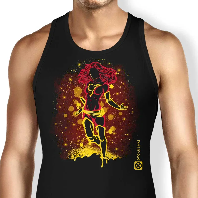 Women's Blouse with U-Shaped CollarThe Phoenix Rage (Alt) - Tank Top