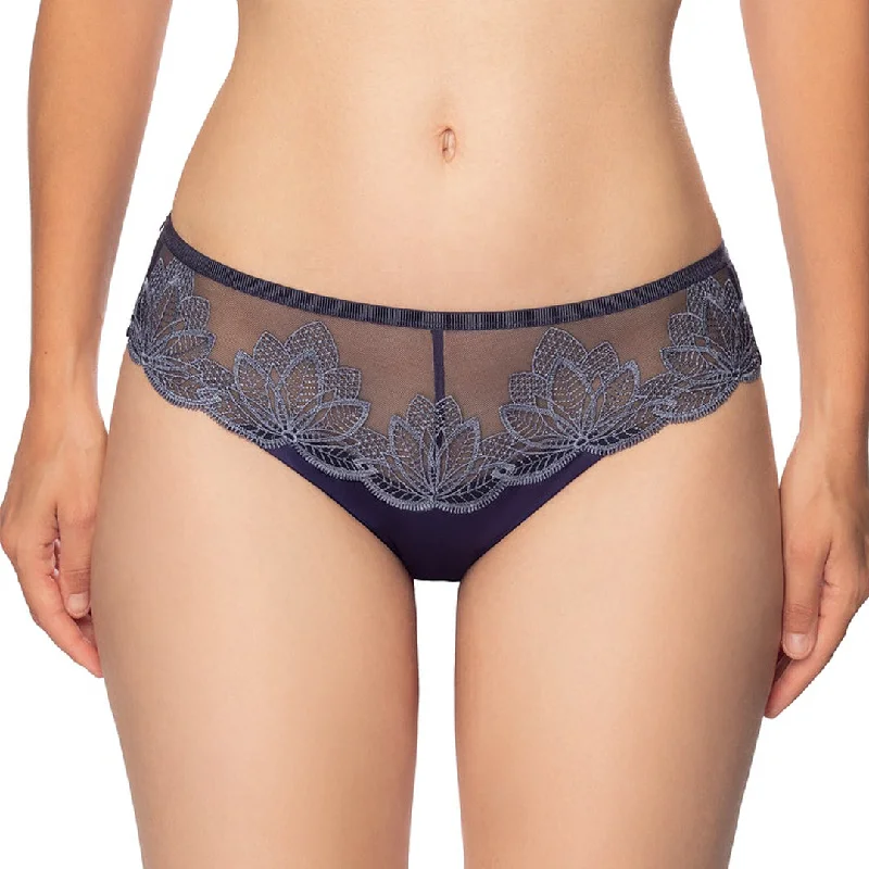 mastectomy form-fitting braEndless Blue Luxury Lace String Panty