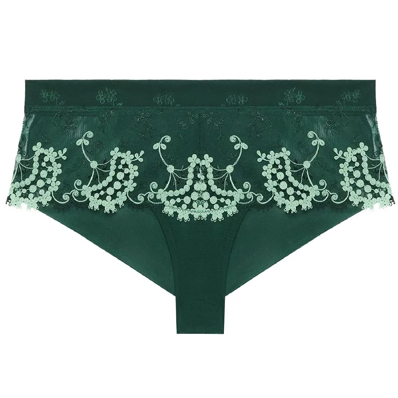 plus-size lace thong panties with stretch fabricWish Boyshort