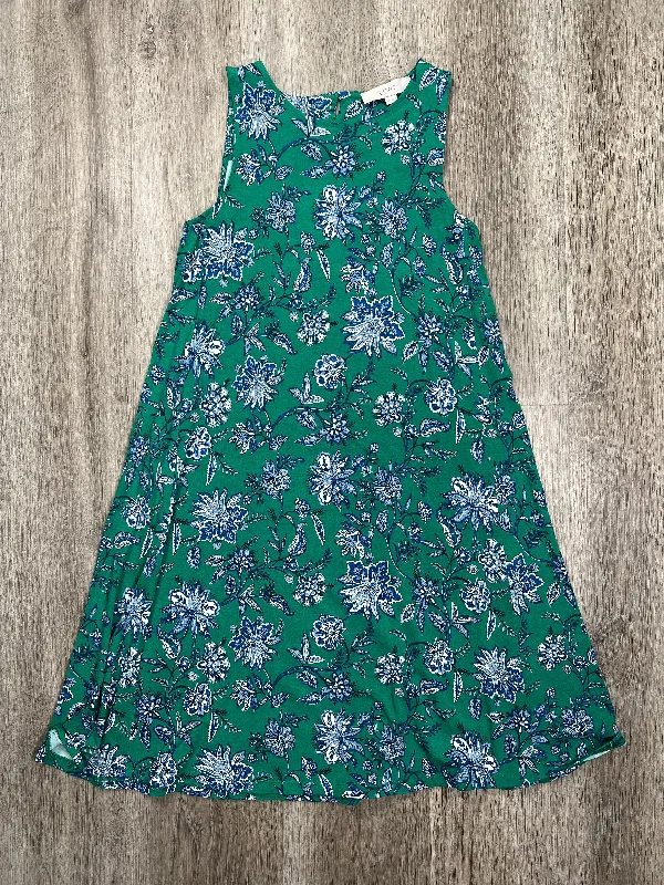 Women's Narrow Collar DressesFloral Print Dress Casual Short Loft, Size Xs