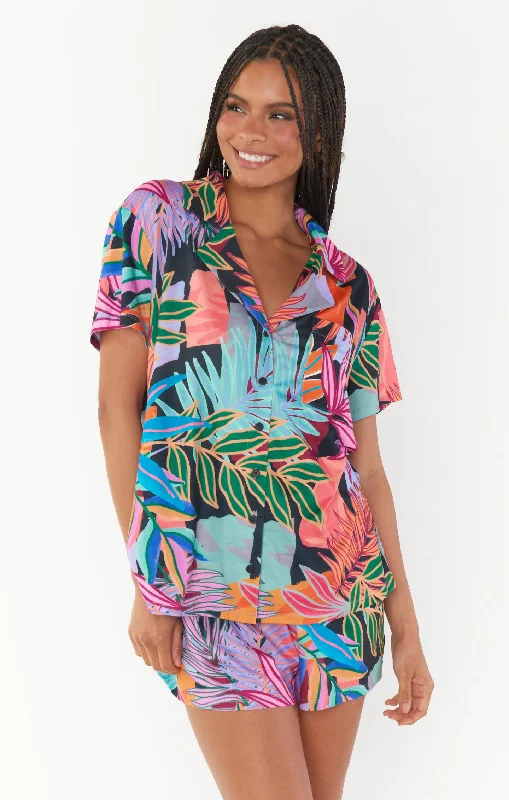 women's pajamas for all-season comfortSunday Morning Sleep Set ~ Tropical Paradise Knit